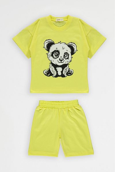 DAFNY Panda Patterned Summer Short Set