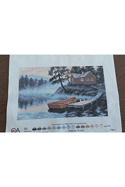 COLLECTİON Printed Cross Stitch Processing Hobby Kit