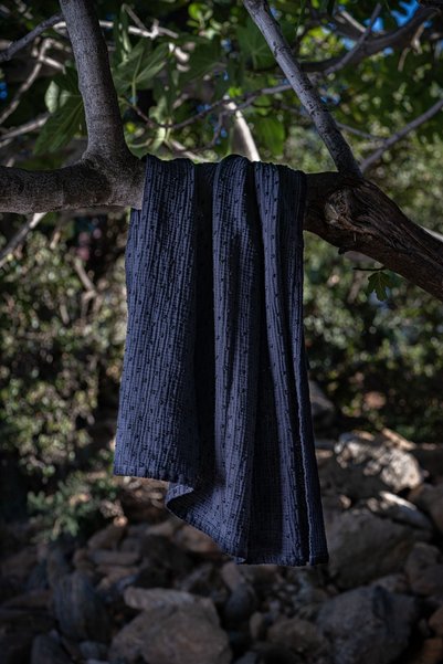 Be'Calm Feel Calm Organic 3D Woven 2 Layer Muslin Baby Multi-Purpose Cover/Pique/Blanket 115X115Cm/Black