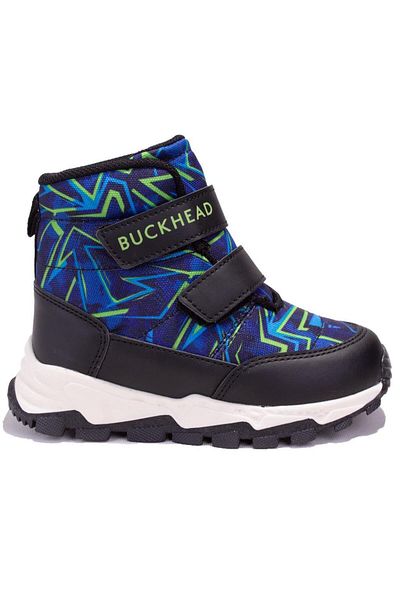 BUCKHEAD Boy's Orthopedic Daily Boots - 4183 Black Blue Snowshell