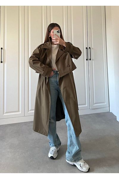 AÈC PRIVÈ New Season Trend - Magic Crop Hemde Trench Coat 777