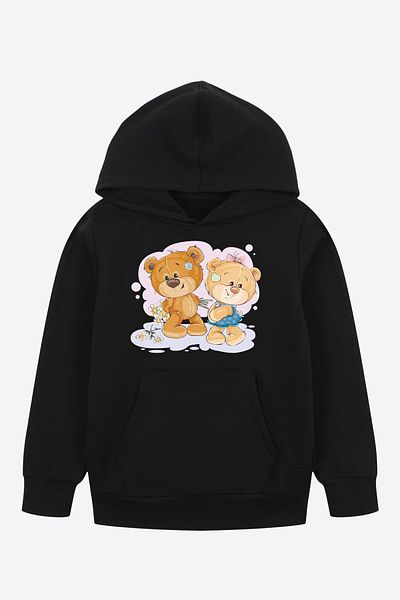 FYK COLLECTİON Суитшърт с щампа и джоб с кенгуру