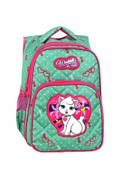 Just Polo Mint Green Cat Pattern - Licensed Primary and Lunch Box