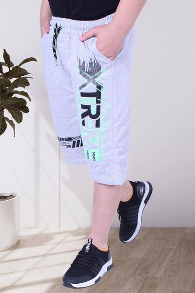 FYK COLLECTİON Capri gri pentru băiat cu imprimeu Xtreme