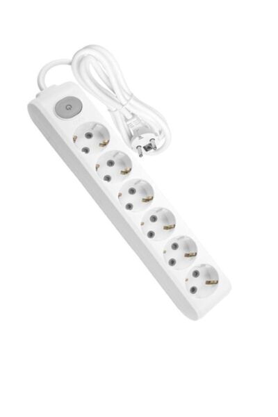 VİKO Multi-let 6 Lı Anahtarlı Çocuk Korumalı Grup Priz 3 Mt