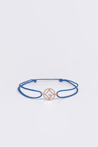 Mireille Collection Lotus Pırlanta Ve Altın Ip Bileklik