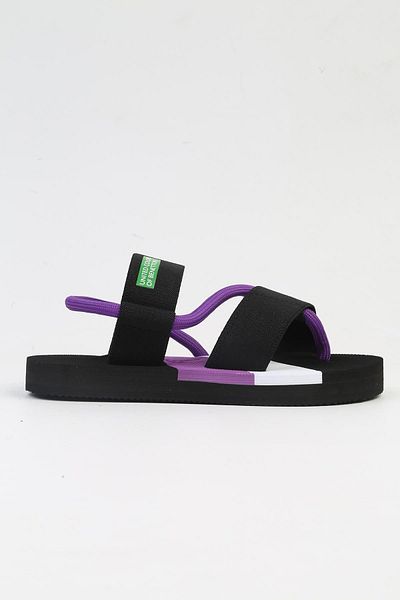 Benetton ® صندل نسائي أسود مستورد BNI-10214