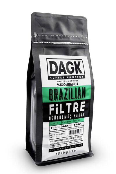 Dagk Filtre Kahve Brazilian 250gr Öğütülmüş