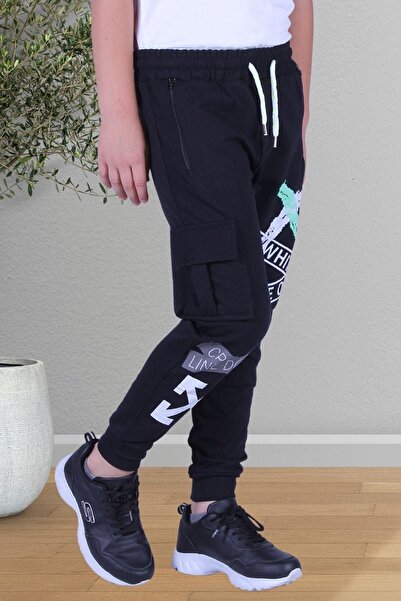 FYK COLLECTİON Fermuarlı Kargo Cepli Erkek Çocuk Eşoaman Altı