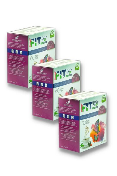 fitixir Fit Ixir Bitkisel Karışım Detoks & Form Çayı 3 X 60 Süzen Poşet