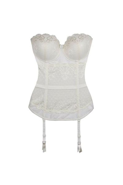 Magic Form 9237 Plus Size Bustier with Palace and Lace Belt