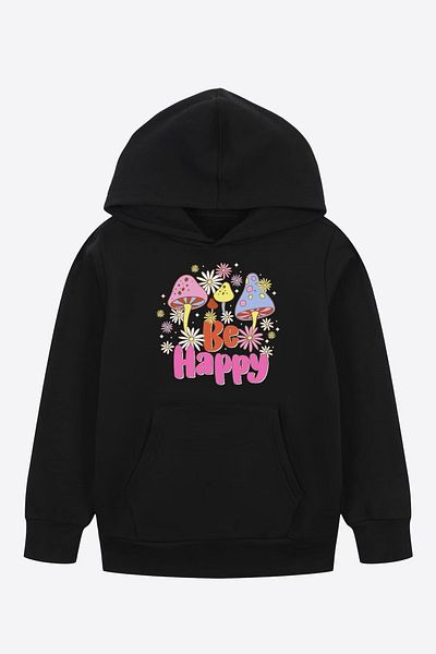 FYK COLLECTİON Унисекс суичър с щампи на кенгуру с джоб