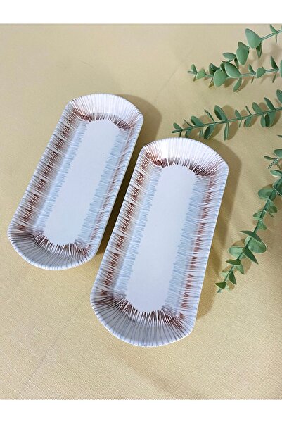 VENÜS HOME DECORATION Blue Eyes 2 Adet Oval Kahvaltı Tabağı