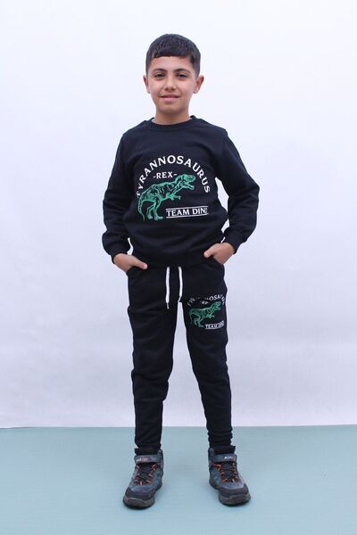 FYK COLLECTİON Анцуг за момче - Зимен, Плътна материя, Релефни елементи, Прин...