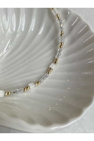Lavian Accessories الحد الأدنى من الذهب قلادة مفصلة