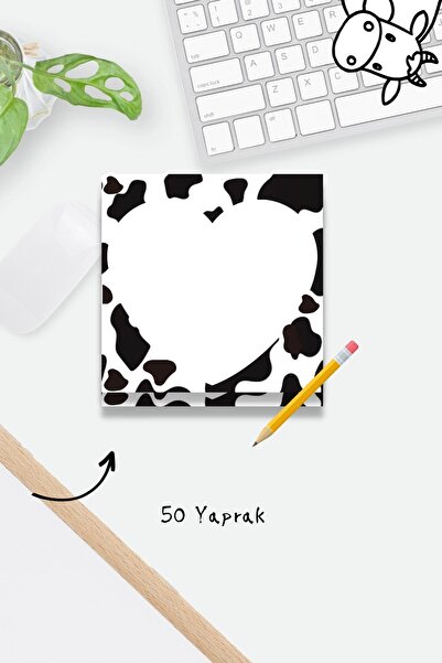 PastelSanat Dalmaçya Ve Kalp Desenli Memopad , Bloknot , To Do List , Notepad , Planlayıcı