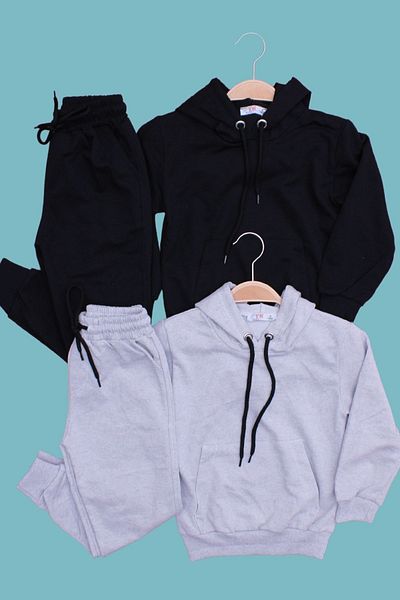 FYK COLLECTİON Σετ φόρμας 2 τεμαχίων απλό εμπριμέ