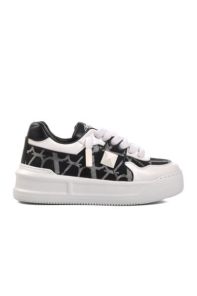 AYAKMOD 1306 Model Premium unisex pantofi negru-gri-alb