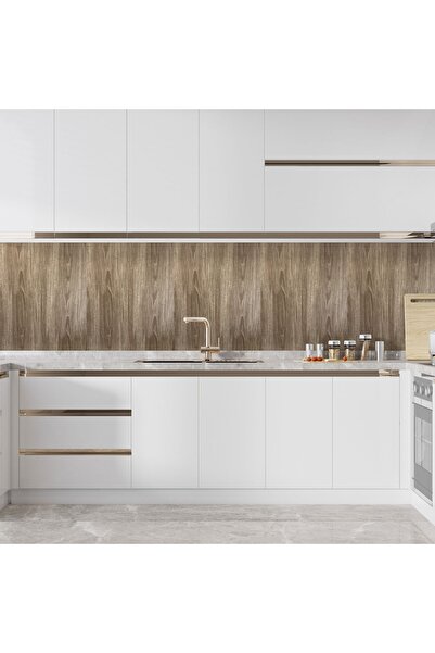 Home Sf 613 Sütlü Kahve Renkli Ahşap Desenli Dolap Mobilya Yapışkanlı Folyo