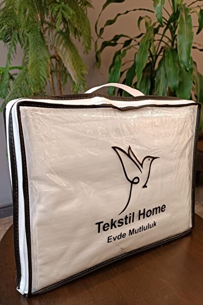 Tekstil Home Luxury Hotel Series Striped White Cotton Satin Elastic Sheet Set Double King Size 180x200 Size.