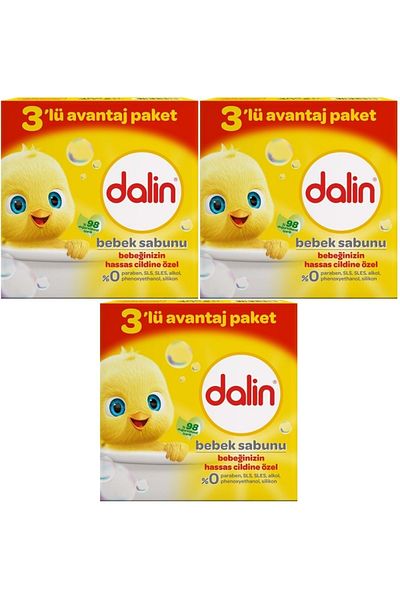 Dalin 100GR Baby Soap - Set of 9 for Sensitive Skin Box (3PK*3)