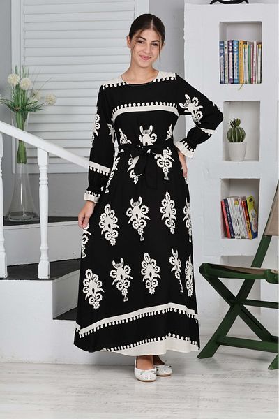 Asortik Kids Rochie lungă Hijab 100% bumbac pentru fete