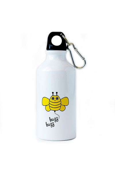 Milk & Moo Milk&Moo Buzzy Bee Trinkflasche für Kinder, 400 ml