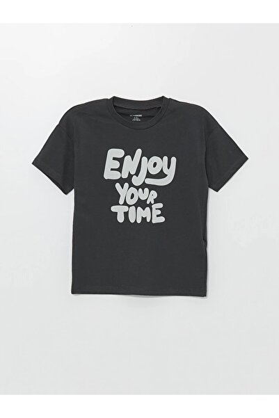 LC Waikiki Sada 3 chlapčenských triček pro miminko LCW Baby s potiskem na krku