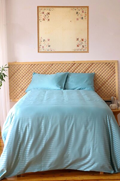 Tekstil Home مجموعة غطاء لحاف من الساتان مخطط مقاس 120x200 من سلسلة الشباب وا...