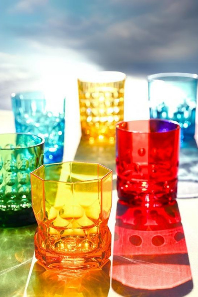 Baci Milano Crystal Touch 6'lı Bardak Seti 300 ml Mavi