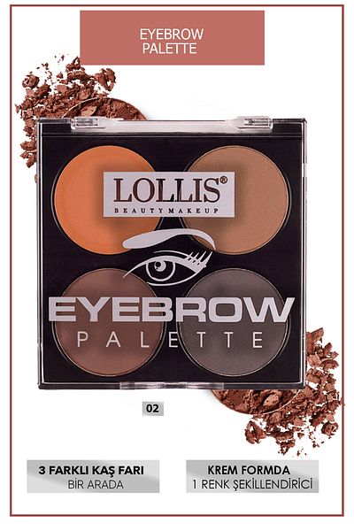 Lollis Eyebrow Palette 02 / Eyebrow Shadow Palette 02