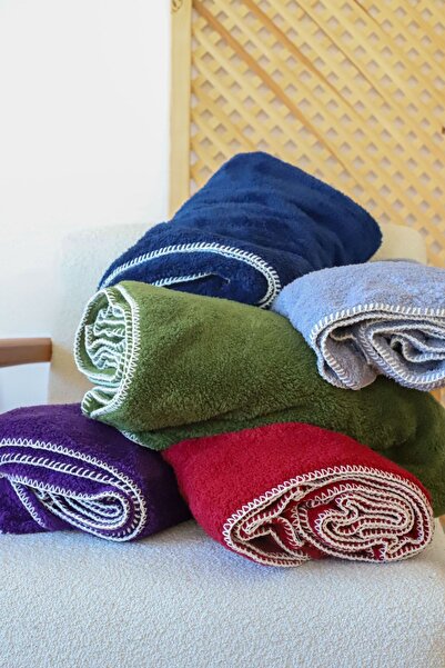 Tekstil Home Double Sided Wellsoft TV Blanket 100x170cm Sofa Throw, Soft Fuzzy Plush Fleece Purple