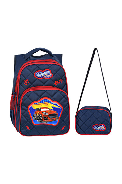Just Polo Lisanslı Araba Desenli Emboss Ilköğretim Okul Sırt Çantası Ve Besle...