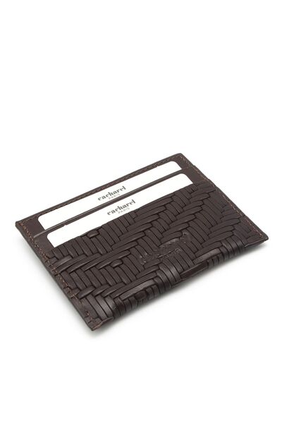 Cacharel Δερμάτινη θήκη πιστωτικής κάρτας Gladiator Brown - 1983G66