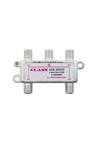 Class ACR 2504C Class Uydu Anten Çanak Tv Kablo Sinyal Çoklama Dağıtma 4'lü Splitter (5-2500Mhz)