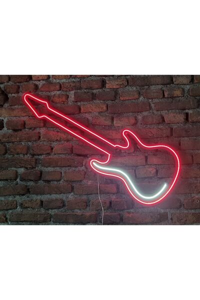 Neon gitar neon led duvar aydınaltması