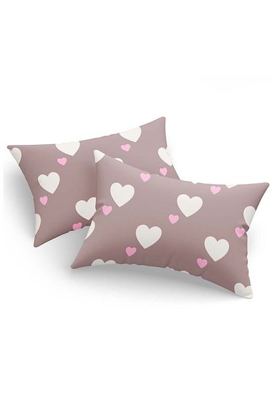 Eponj Home Σετ Μαξιλαροθήκης Herz Dried Rose 2 τεμ