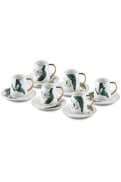 The Mia Folium 6-Person Turkish Coffee Cup Set