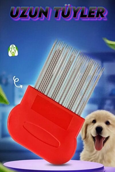 xolo Uzun Tüylü Köpekler için Bit Tarağı Uzun Çelik Bit Tarağı