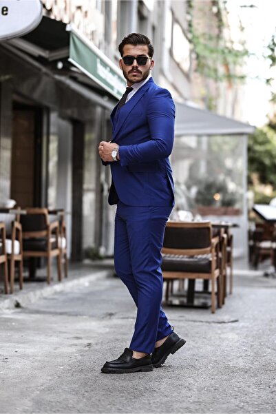 MISTER MR.PAPYON FASHION Erkek  Slim Fit Dar Yelekli Takım Elbise