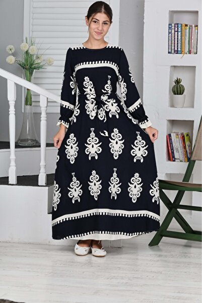 Pantulux Rochie lungă confortabilă pentru fetiță - țesătură din bumbac viscoză