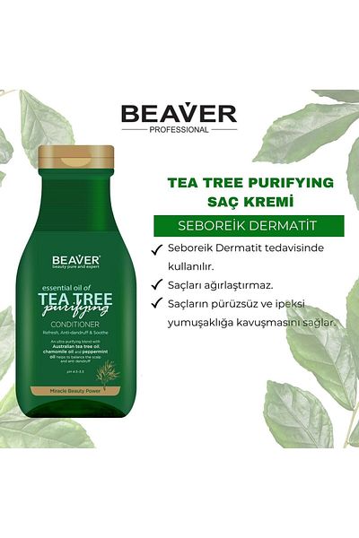 Beaver بلسم شجرة الشاي 350 مل |   رعاية منعشة خاصة لمشكلة القشرة
