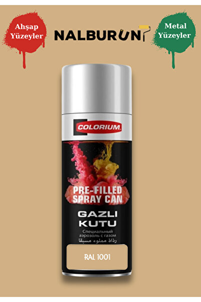 Colorium K7 Ral Renkleri 400 Ml Özel Doldurulmuş Selülozik Mat Sprey Boya Ral...