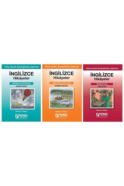 Fono Yayınları English Turkish Stories Grade 2 (3 Books)