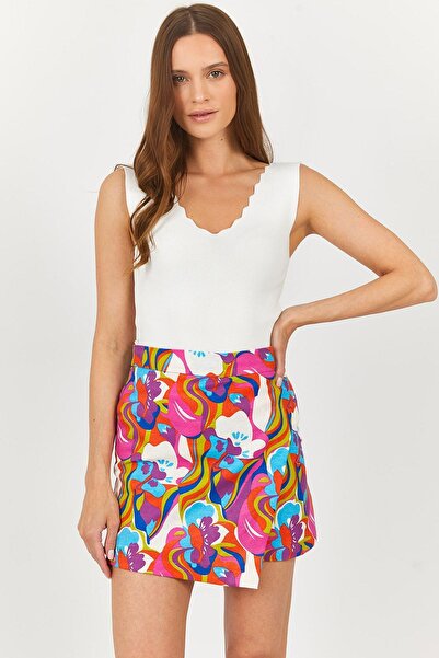 armonika Ženska ljubičasta Sa deznom Suknja-šorts Arm-23y001077