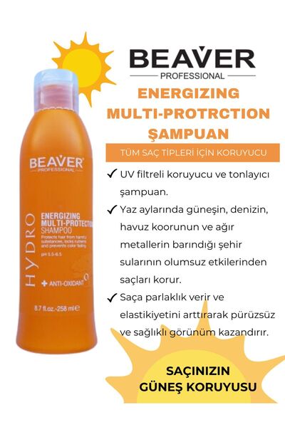 Beaver Beaver Multi Protection Şampuan 258ml | Çay Ağacı Zencefil Nane Özlü Canlandırıcı Ve Koruyucu Bakım