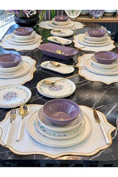 Onedekor 27 Parça Modern Pure Lindy Yemek Takımı