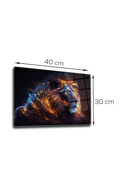 Decorita Glass Table |   Neon Lion |   30cm X 40cm