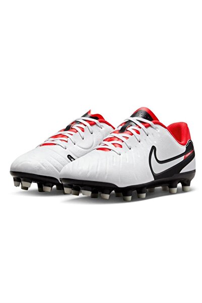 Nike DV4348-100 Model Youth White Football Boots - Tiempo Legend 10, Academy FG/MG