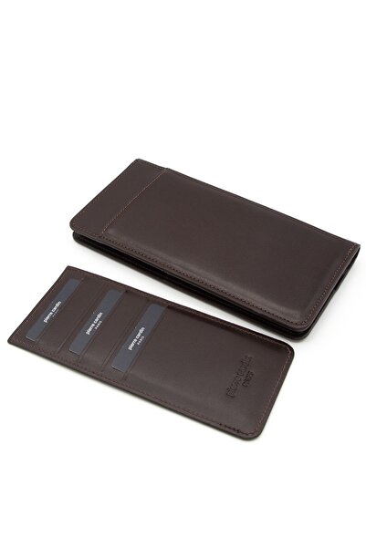 Pierre Cardin Men's Leather Wallet Brown Analin - 11055d06